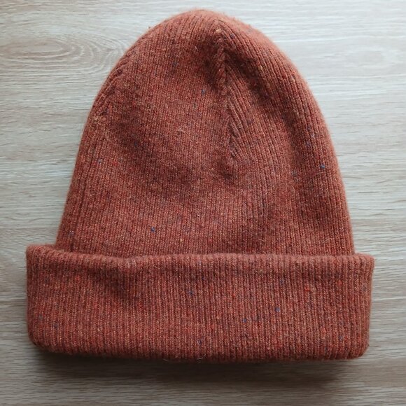 Madewell Merino Wool Chunky Cuffed Beanie Faded Rust - Picture 2 of 4